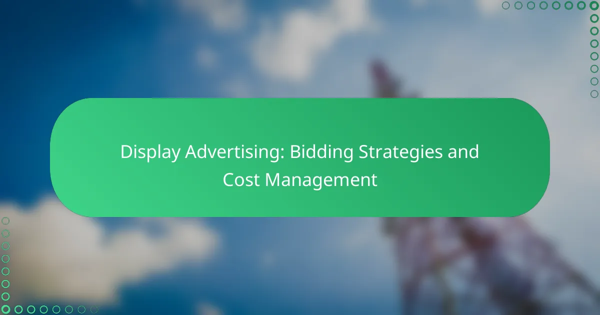 Display Advertising: Bidding Strategies and Cost Management