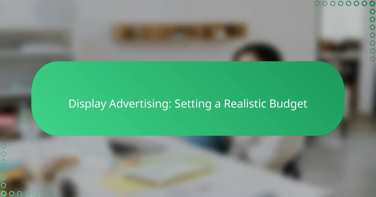 Display Advertising: Setting a Realistic Budget
