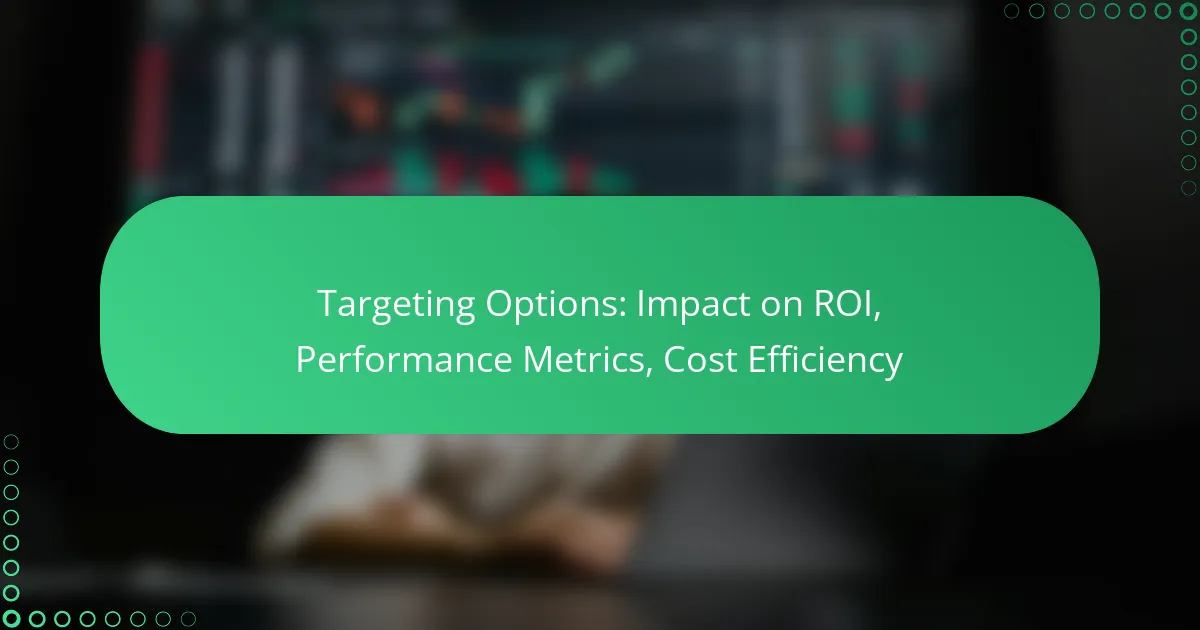 Targeting Options: Impact on ROI, Performance Metrics, Cost Efficiency