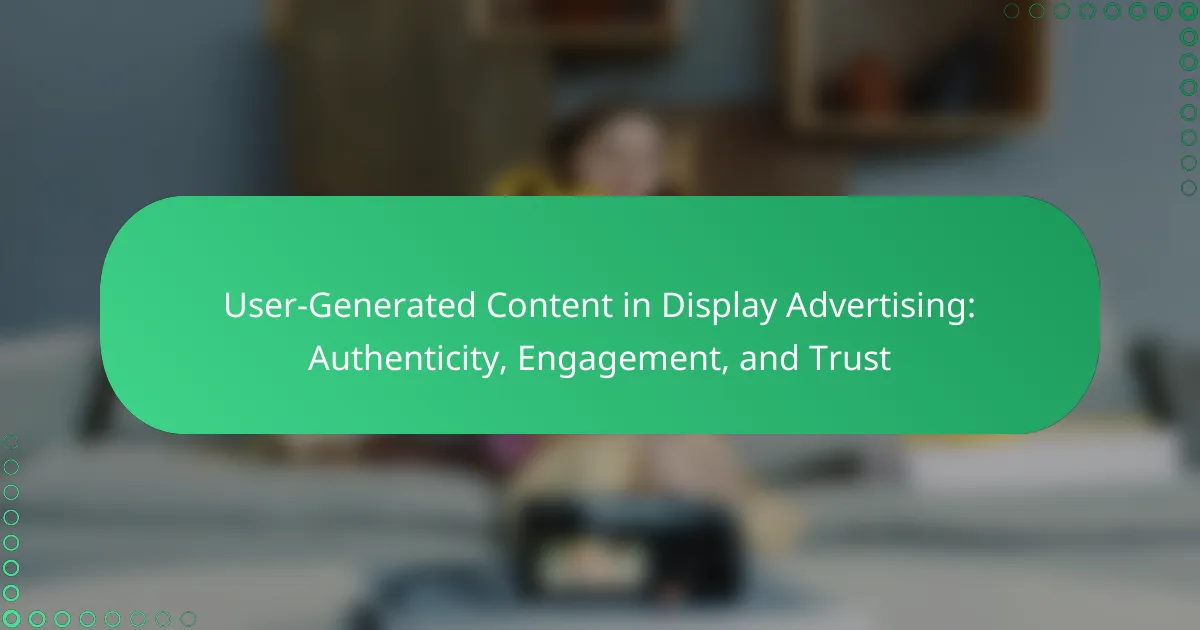 User-Generated Content in Display Advertising: Authenticity, Engagement, and Trust